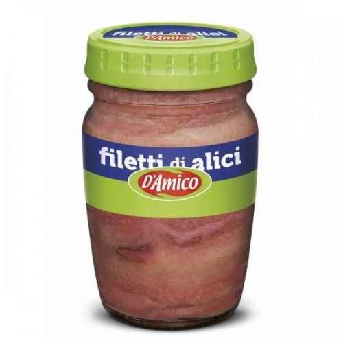 Sardellfiléer i olja 80g (Alici) D'Amico - 1