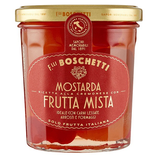 Mostarda di frutta cremonese 400 g Boschetti - 1