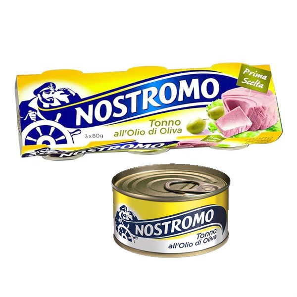 Tonno all'Olio di Oliva 3x70 g Nostromo - 1