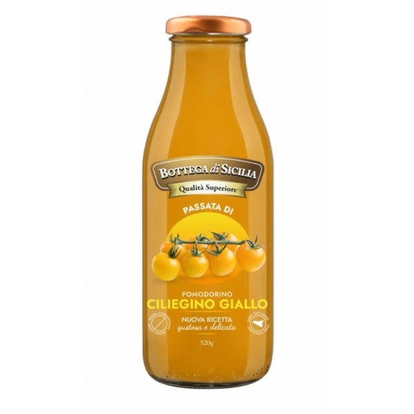 Passata Siciliana Ciliegino Giallo 520 g Bottega di Sicilia - 1
