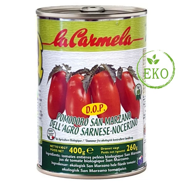 San Marzano tomater D.O.P. Ekologiska 400 g La Carmela - 2