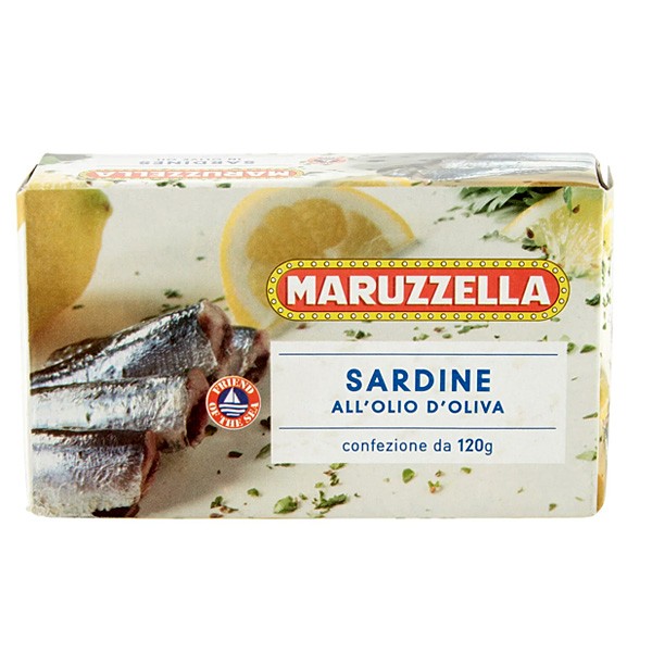 Sardiner i plåtask 120 g Maruzzella - 1